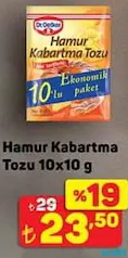 DR. OETKER HAMUR KABARTMA TOZU 10'LU fiyat ve kampanya bilgisi